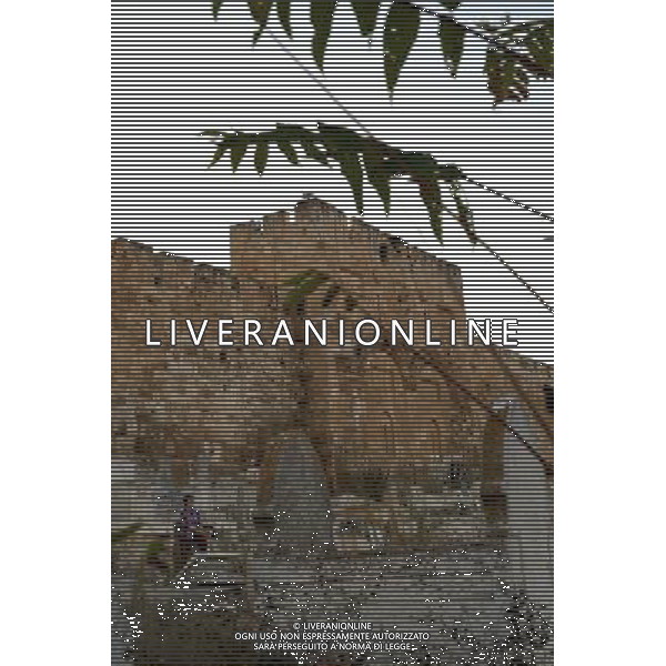 (130704) -- JERUSALEM, July 4, 2013() -- This photo taken on July 3, 2013 shows the Golden Gate of Jerusalem\'s Old City. Old City of Jerusalem and its Walls were recorded on the United Nations Educational, Scientific and Cultural Organization\'s World Heritage list in 1982. (/ Yin Dongxun)(axy) ©Photoshot/AGENZIA ALDO LIVERANI SAS-ITALY ONLY - EDITORIAL USE ONLY