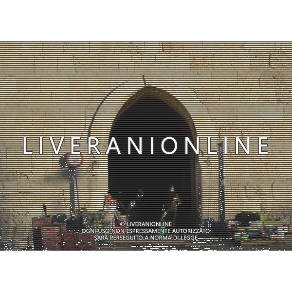 (130704) -- JERUSALEM, July 4, 2013() -- This photo taken on July 3, 2013 shows the Herod\'s Gate or Flower Gate of Jerusalem\'s Old City. Old City of Jerusalem and its Walls were recorded on the United Nations Educational, Scientific and Cultural Organization\'s World Heritage list in 1982. (/ Yin Dongxun)(axy) ©Photoshot/AGENZIA ALDO LIVERANI SAS-ITALY ONLY - EDITORIAL USE ONLY