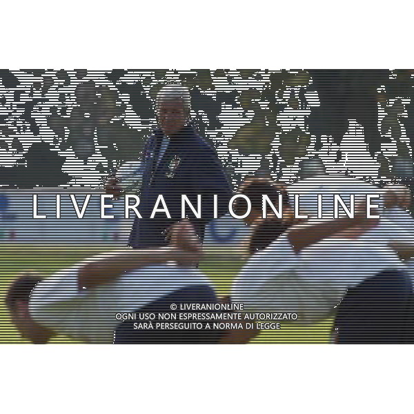 Coverciano (Fi) 04/10/2004 Raduno e allenamento della Nazionale italiana di Calcio nella foto marcello lippi Ph Gianni Nucci/Aldo Liverani