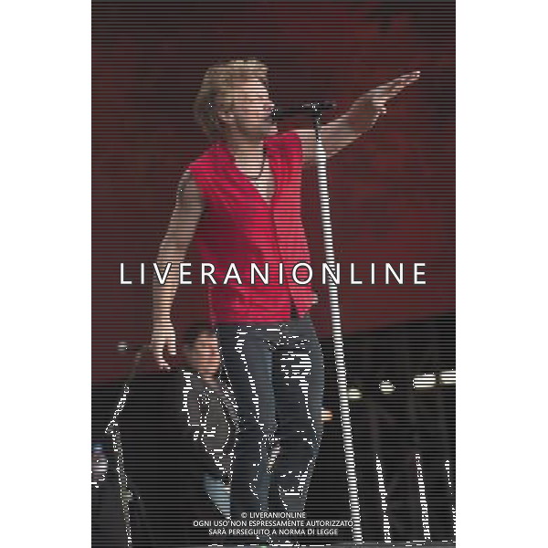 Bon Jovi headline The British Summer Time gig at Hyde Park, London, England, UK on 5th July 2013. The band consists of Jon Bon Jovi (lead vocals/guitar), David Bryan (keyboards), Hugh McDonald (bass) and Tico Torres (drums). AG ALDO LIVERANI S.A.S./ITALY ONLY - EDITORIAL USE ONLY