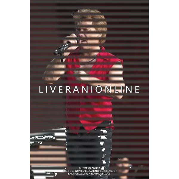 Bon Jovi headline The British Summer Time gig at Hyde Park, London, England, UK on 5th July 2013. The band consists of Jon Bon Jovi (lead vocals/guitar), David Bryan (keyboards), Hugh McDonald (bass) and Tico Torres (drums). AG ALDO LIVERANI S.A.S./ITALY ONLY - EDITORIAL USE ONLY