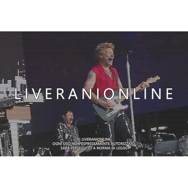 Bon Jovi headline The British Summer Time gig at Hyde Park, London, England, UK on 5th July 2013. The band consists of Jon Bon Jovi (lead vocals/guitar), David Bryan (keyboards), Hugh McDonald (bass) and Tico Torres (drums). AG ALDO LIVERANI S.A.S./ITALY ONLY - EDITORIAL USE ONLY