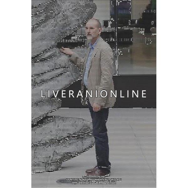 Artist and President of the Royal Academy of Arts, Christopher Le Brun poses for a photograph during a photocall alongside the new, large-scale sculpture he has created for the City of London in London Britain 04 July 2013. AG ALDO LIVERANI SAS ONLY ITALY