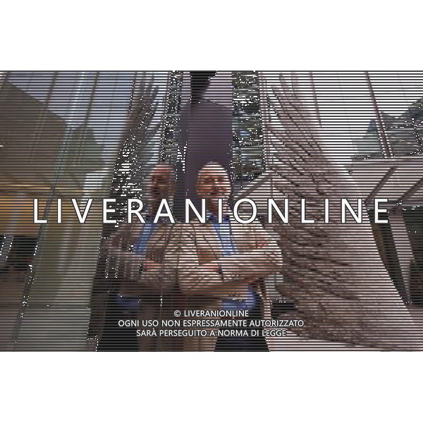 Artist and President of the Royal Academy of Arts, Christopher Le Brun poses for a photograph during a photocall alongside the new, large-scale sculpture he has created for the City of London in London Britain 04 July 2013. AG ALDO LIVERANI SAS ONLY ITALY