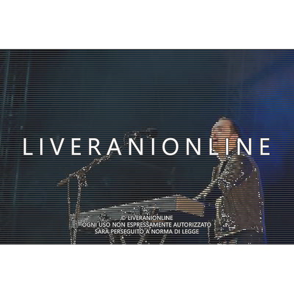 Mumford and Sons headline a one day festival, Gentlemen of the Road, at the Queen Elizabeth Park in Stratford. The show was part of their Summer Stampede 2013 tour. Picture shows Ben Lovett. AG ALDO LIVERANI SAS ONLY ITALY