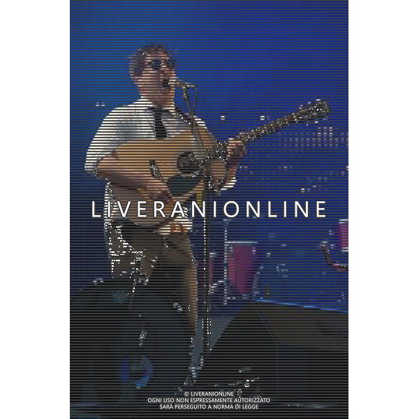 Mumford and Sons headline a one day festival, Gentlemen of the Road, at the Queen Elizabeth Park in Stratford. The show was part of their Summer Stampede 2013 tour. Picture shows Marcus Mumford. AG ALDO LIVERANI SAS ONLY ITALY