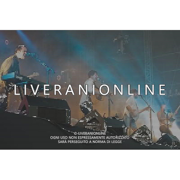 Mumford and Sons headline a one day festival, Gentlemen of the Road, at the Queen Elizabeth Park in Stratford. The show was part of their Summer Stampede 2013 tour. Picture shows Marcus Mumford and Winston Marshall. AG ALDO LIVERANI SAS ONLY ITALY