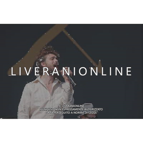 Edward Sharpe and the Magnetic Zeros play Mumford and Sons\'s Gentlemen of the Road festival, at the Queen Elizabeth Park in Stratford. Picture shows Alex Ebert. ©photoshot/AGENZIA ALDO LIVERANI SAS - ITALY ONLY - EDITORIAL USE ONLY