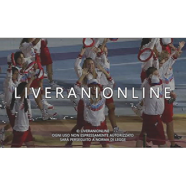 (130707) -- KAZAN, July 7, 2013 () -- Russian delegation enters the stadium during the opening ceremony of the Summer Universiade in Kazan, Russia, July 6, 2013. (/Li Ying) AG ALDO LIVERANI SAS ONLY ITALY