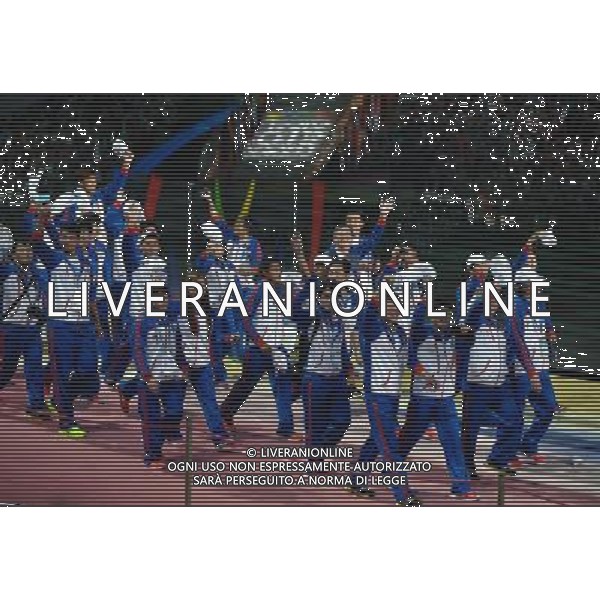 (130707) -- KAZAN, July 7, 2013 () -- Chinese Taipei delegation enters the stadium during the opening ceremony of the Summer Universiade in Kazan, Russia, July 6, 2013. (/Jiang Kehong) AG ALDO LIVERANI SAS ONLY ITALY