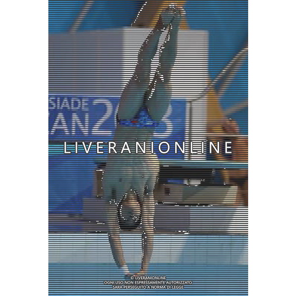 (130708) -- KAZAN, July 8, 2013 () -- Lin Jin of China competes during the final of men\'s 1m Springboard diving at the 27th Summer Universiade in Kazan, Russia, July 8, 2013. Lin Jin won the gold medal with 429.05. (/Li Ying) AG ALDO LIVERANI SAS ONLY ITALY