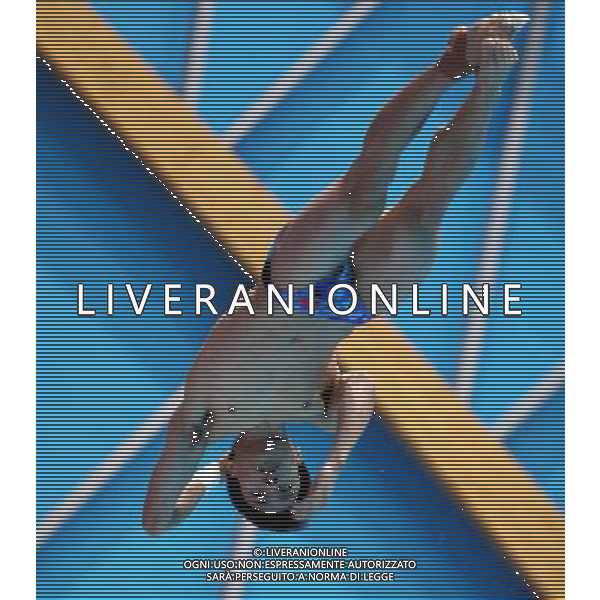 (130708) -- KAZAN, July 8, 2013 () -- Lin Jin of China competes during the final of men\'s 1m Springboard diving at the 27th Summer Universiade in Kazan, Russia, July 8, 2013. Lin Jin won the gold medal with 429.05. (/Li Ying) AG ALDO LIVERANI SAS ONLY ITALY
