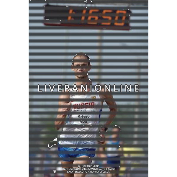 (130709) -- KAZAN, July 9, 2013 () -- Krivov Andrey of Russia competes in the men\'s 20km race walk competition at the 27th Summer Universiade in Kazan, Russia, July 9, 2013. Andrei Krivov won the gold medal and created the new Universiade record of the event with 1 hour 20 minutes 47 seconds. (/Jiang Kehong) ©PHOTOSHOT/AGENZIA ALDO LIVERANI SAS - ITALY ONLY - EDITORIAL USE ONLY