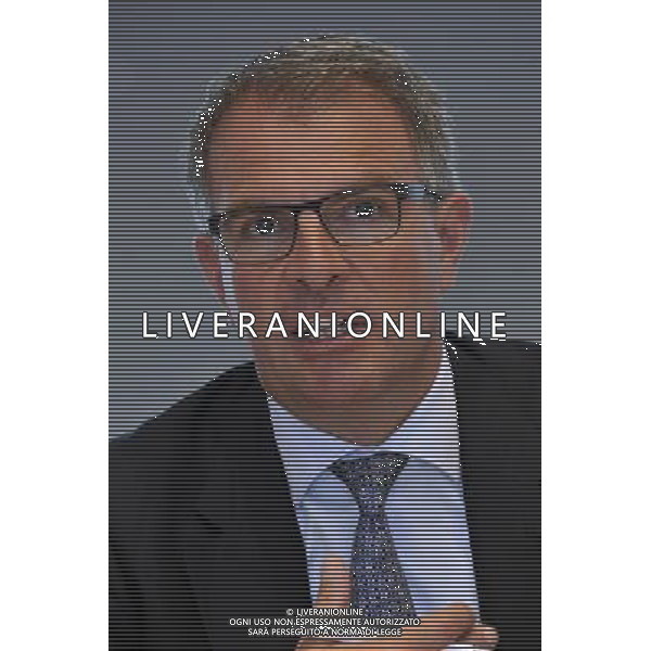 MILANO 11/7/2013 INCONTRO STAMPA LUFTHANSA, PRESSO MERCEDES-BENZ CENTER, V IA GALLARATE 450 NELLA FOTO CARTSEN SPHOR AMMINISTRATORE DELEGATO LUFTHANSA GERMAN AIRLINES FOTO ROMANO/AG ALDO LIERANI S.A.S. 