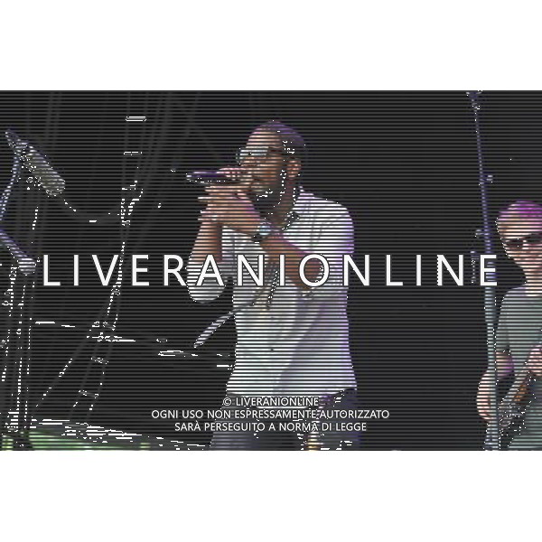 Love Supreme Jazz Festival at Glynde near Lewes, East Sussex. Soweto Kinch jazz alto saxophonist and rapper performs on the main stage. /AGENZIA ALDO LIVERANI SAS-ITALY ONLY - EDITORIAL USE ONLY