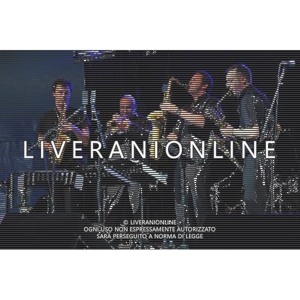 Love Supreme Jazz Festival at Glynde near Lewes, East Sussex. Brass Jaw live on The Arena stage band members include: Ryan Quigley Paul Towndrow Konrad Wiszniewski Allon Beauvoisin /AGENZIA ALDO LIVERANI SAS-ITALY ONLY - EDITORIAL USE ONLY