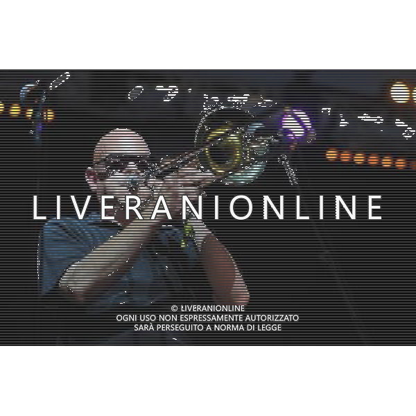 Love Supreme Jazz Festival at Glynde near Lewes, East Sussex. Kitten And The Hip pictured. Kitten Quinn vocals and Ashley Slater on brass. /AGENZIA ALDO LIVERANI SAS-ITALY ONLY - EDITORIAL USE ONLY