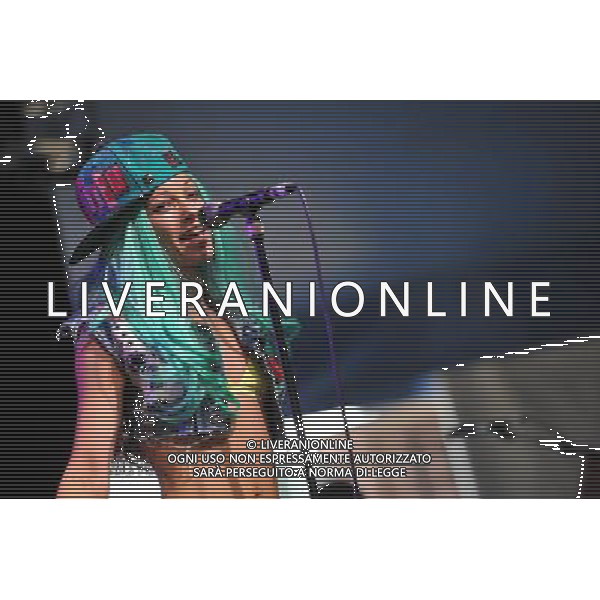 Love Supreme Jazz Festival at Glynde near Lewes, East Sussex. Kitten And The Hip pictured. Kitten Quinn vocals and Ashley Slater on brass. /AGENZIA ALDO LIVERANI SAS-ITALY ONLY - EDITORIAL USE ONLY