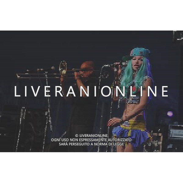Love Supreme Jazz Festival at Glynde near Lewes, East Sussex. Kitten And The Hip pictured. Kitten Quinn vocals and Ashley Slater on brass. /AGENZIA ALDO LIVERANI SAS-ITALY ONLY - EDITORIAL USE ONLY