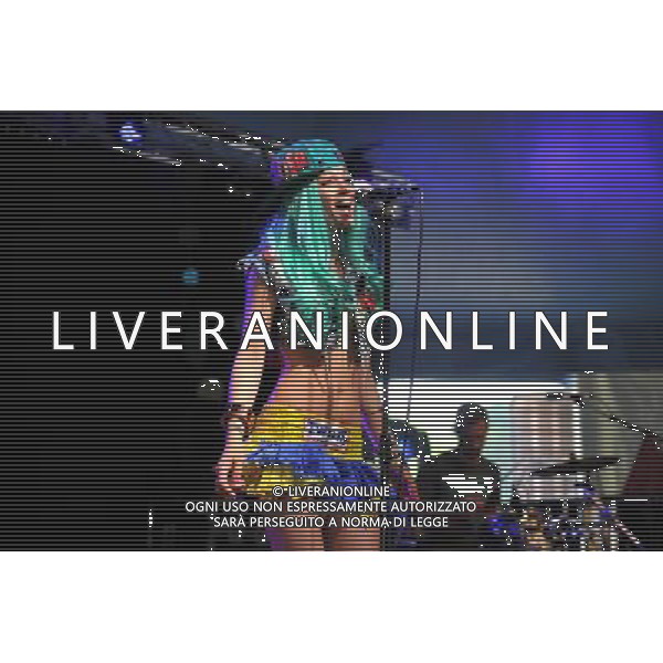 Love Supreme Jazz Festival at Glynde near Lewes, East Sussex. Kitten And The Hip pictured. Kitten Quinn vocals and Ashley Slater on brass. /AGENZIA ALDO LIVERANI SAS-ITALY ONLY - EDITORIAL USE ONLY