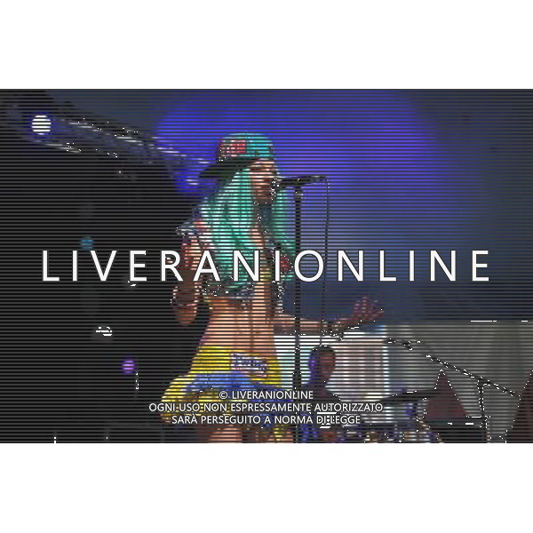 Love Supreme Jazz Festival at Glynde near Lewes, East Sussex. Kitten And The Hip pictured. Kitten Quinn vocals and Ashley Slater on brass. /AGENZIA ALDO LIVERANI SAS-ITALY ONLY - EDITORIAL USE ONLY