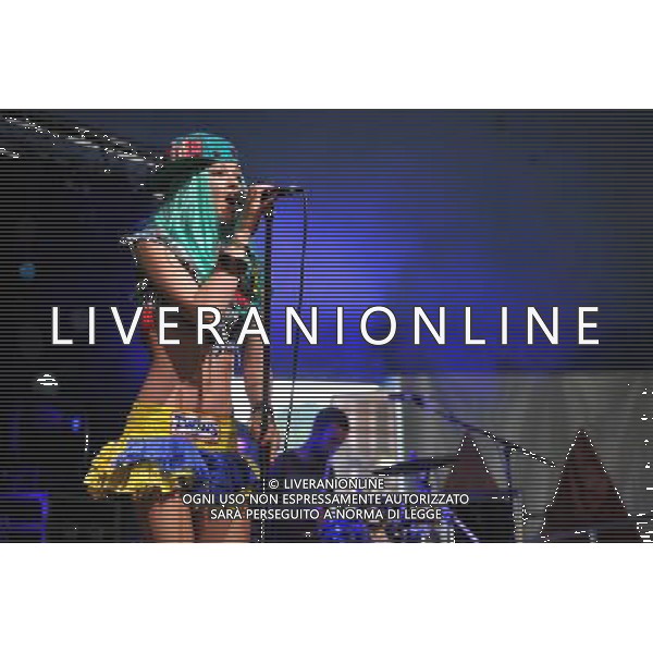 Love Supreme Jazz Festival at Glynde near Lewes, East Sussex. Kitten And The Hip pictured. Kitten Quinn vocals and Ashley Slater on brass. /AGENZIA ALDO LIVERANI SAS-ITALY ONLY - EDITORIAL USE ONLY