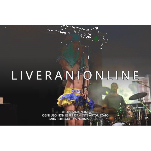 Love Supreme Jazz Festival at Glynde near Lewes, East Sussex. Kitten And The Hip pictured. Kitten Quinn vocals and Ashley Slater on brass. /AGENZIA ALDO LIVERANI SAS-ITALY ONLY - EDITORIAL USE ONLY