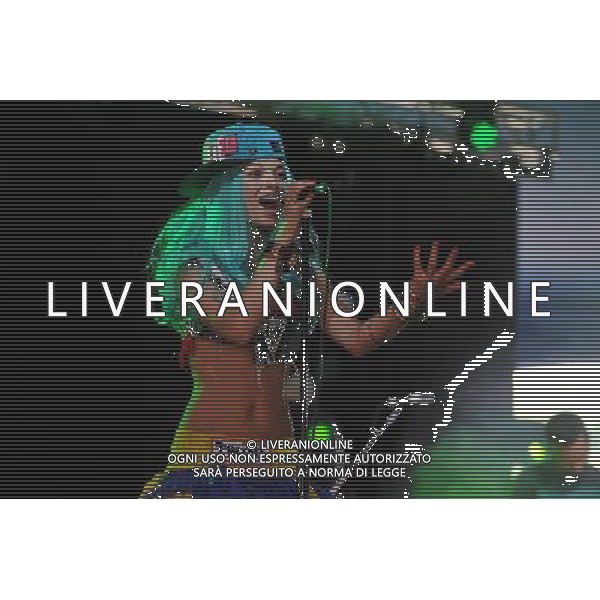 Love Supreme Jazz Festival at Glynde near Lewes, East Sussex. Kitten And The Hip pictured. Kitten Quinn vocals and Ashley Slater on brass. /AGENZIA ALDO LIVERANI SAS-ITALY ONLY - EDITORIAL USE ONLY