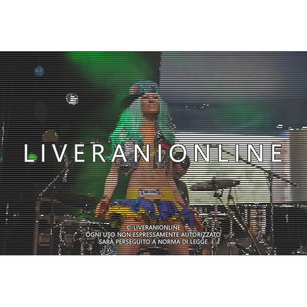 Love Supreme Jazz Festival at Glynde near Lewes, East Sussex. Kitten And The Hip pictured. Kitten Quinn vocals and Ashley Slater on brass. /AGENZIA ALDO LIVERANI SAS-ITALY ONLY - EDITORIAL USE ONLY
