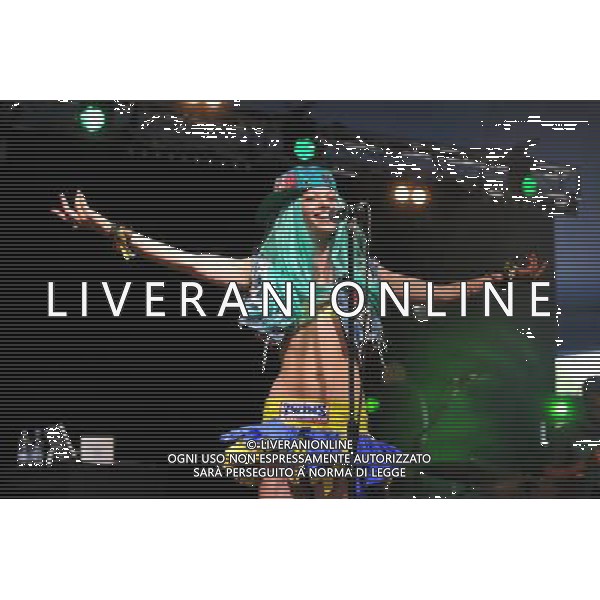 Love Supreme Jazz Festival at Glynde near Lewes, East Sussex. Kitten And The Hip pictured. Kitten Quinn vocals and Ashley Slater on brass. /AGENZIA ALDO LIVERANI SAS-ITALY ONLY - EDITORIAL USE ONLY