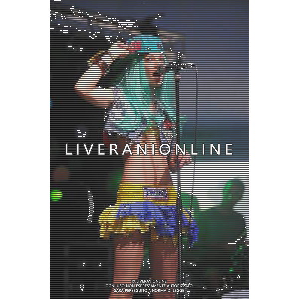 Love Supreme Jazz Festival at Glynde near Lewes, East Sussex. Kitten And The Hip pictured. Kitten Quinn vocals and Ashley Slater on brass. /AGENZIA ALDO LIVERANI SAS-ITALY ONLY - EDITORIAL USE ONLY