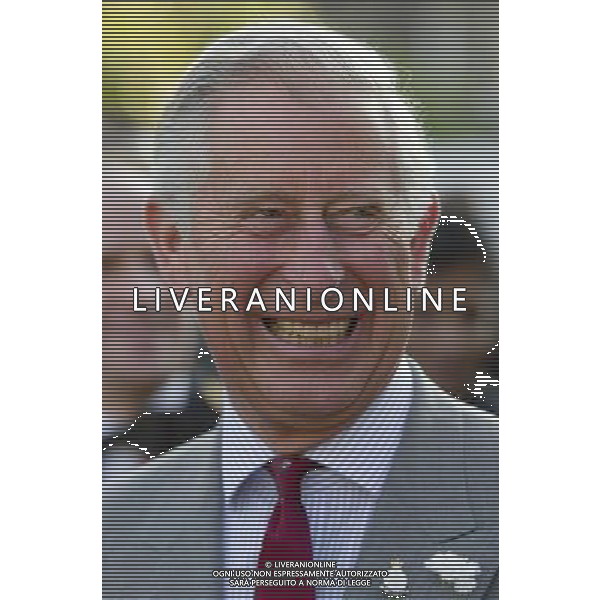 The Prince of Wales smiles as he attends a pre-dinner reception during a Parachute Regiment Fundraising Dinner at the Honourable Artillery Company barracks, London. PRESS ASSOCIATION Photo. Picture date: Wednesday July 10, 2013. Photo credit should read: Anthony Devlin/PA Wire ©PHOTOSHOT/AGENZIA ALDO LIVERANI SAS - ITALY ONLY - REALI INGLESI: Il Principe Carlo d\'inghilterra in visita al reggimento paracadutisti prima della cena per raccolta fondi londra 10 Luglio 2013