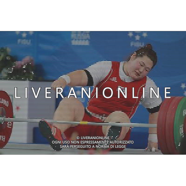 (130712) -- KAZAN, July 12, 2013 () -- Lee Hui Sol of South Korea competes during the women\'s +75kg weightlifting competition at the 27th Summer Universiade in Kazan, Russia, July 11, 2013. Lee Hui Sol won the bronze medal with a weight of 268kg. (/Ren Yuan) (jyc) ©photoshot/AGENZIA ALDO LIVERANI SAS - ITALY ONLY - EDITORIAL USE ONLY