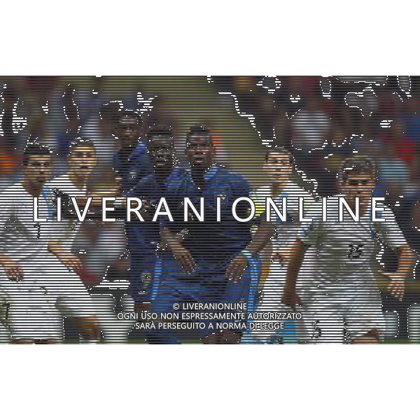 FIFA U20 World Cup Final match between France and Uruguay at Turk Telekom Arena Stadium in Istanbul, Turkey 13.07.2013 Pictured: Paul Pogba (6) , Kurt Zouma (4) of France. MISTRZOSTWA SWIATA U20 U 20 PILKA NOZNA TURCJA FINAL FRANCJA vs URUGWAJ FOT. SESKIM/NEWSPIX.PL TURKEY, GERMANY, AUSTRIA AND UK OUT !!! --- Newspix.pl AG ALDO LIVERANI SAS ONLY ITALY *** Local Caption *** www.newspix.pl mail us: info@newspix.pl call us: 0048 022 23 22 222 --- Polish Picture Agency by Ringier Axel Springer Poland