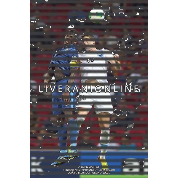 FIFA U20 World Cup Final match between France and Uruguay at Turk Telekom Arena Stadium in Istanbul, Turkey 13.07.2013 Pictured: Paul Pogba (6) of France and Felipe Avenatti (20) of Uruguay. MISTRZOSTWA SWIATA U20 U 20 PILKA NOZNA TURCJA FINAL FRANCJA vs URUGWAJ FOT. SESKIM/NEWSPIX.PL TURKEY, GERMANY, AUSTRIA AND UK OUT !!! --- Newspix.pl AG ALDO LIVERANI SAS ONLY ITALY *** Local Caption *** www.newspix.pl mail us: info@newspix.pl call us: 0048 022 23 22 222 --- Polish Picture Agency by Ringier Axel Springer Poland