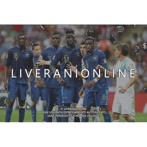 FIFA U20 World Cup Final match between France and Uruguay at Turk Telekom Arena Stadium in Istanbul, Turkey 13.07.2013 Pictured: Paul Pogba (6) and Naby Sarr (14) and Geoffrey Kondogbia (8) of France. MISTRZOSTWA SWIATA U20 U 20 PILKA NOZNA TURCJA FINAL FRANCJA vs URUGWAJ FOT. SESKIM/NEWSPIX.PL TURKEY, GERMANY, AUSTRIA AND UK OUT !!! --- Newspix.pl AG ALDO LIVERANI SAS ONLY ITALY *** Local Caption *** www.newspix.pl mail us: info@newspix.pl call us: 0048 022 23 22 222 --- Polish Picture Agency by Ringier Axel Springer Poland