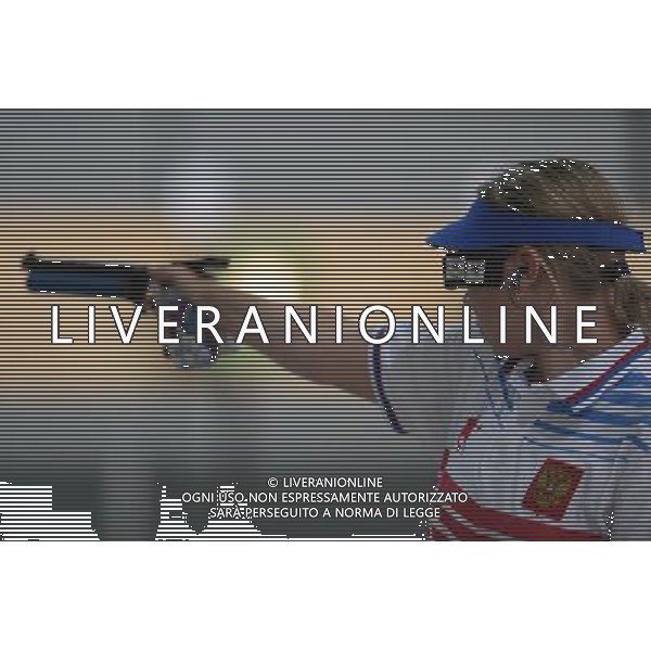 (130712) -- KAZAN, July 12, 2013 () -- Liubov Yaskevich of Russia competes during the women\'s 10m air pistol final of shooting event at the 27th Summer Universiade in Kazan, Russia, July 12, 2013. Liubov Yaskevich won the gold with 200.1 rings. (/Kong Hui) ©PHOTOSHOT/AGENZIA ALDO LIVERANI SAS - ITALY ONLY - EDITORIAL USE ONLY