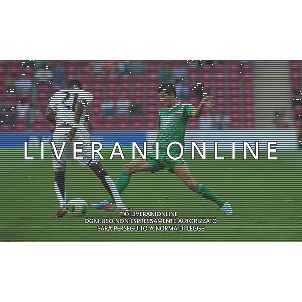 (130714) -- ISTANBUL, July 14, 2013 () -- Princebell Addico (L) of Ghana vies with Dhurgham Ismael of Iraq during the the third-place football match between Ghana and Iraq at the FIFA U-20 World Cup in Istanbul, Turkey, July 13, 2013. Ghana won 3-0. (/Lu Zhe) (jyc) ©photohsot/AGENZIA ALDO LIVERANI SAS - ITALY ONLY - Ghana Vs Iraq durante la partita per terzo posto ai campioanti mondiali di calcio U-20 a Istanbul, in Turchia, 13 Luglio 2013. il Ghana ha vinto 3-0.