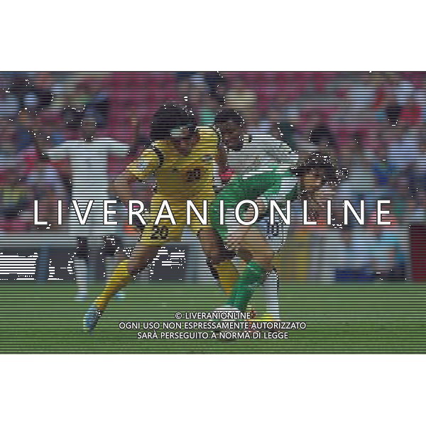 FIFA U20 World Cup match between Ghana and Iraq at Turk Telekom Arena Stadium in Istanbul, Turkey 13.07.2013 Match Scored: Ghana 3 - Iraq 0 Pictured: Goalkeeper Mohammed Hameed and Humam Tariq of Iraq and Clifford Aboagye of Ghana. MISTRZOSTWA SWIATA U20 U 20 PILKA NOZNA TURCJA GHANA vs IRAK FOT. SESKIM/NEWSPIX.PL TURKEY, GERMANY, AUSTRIA AND UK OUT !!! --- Newspix.pl ag aldo liverani sas only italy *** Local Caption *** www.newspix.pl mail us: info@newspix.pl call us: 0048 022 23 22 222 --- Polish Picture Agency by Ringier Axel Springer Poland