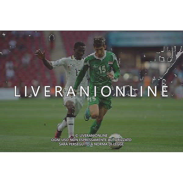 FIFA U20 World Cup match between Ghana and Iraq at Turk Telekom Arena Stadium in Istanbul, Turkey 13.07.2013 Match Scored: Ghana 3 - Iraq 0 Pictured: Ebenezer Assifuah (L) of Ghana and Dhurgham Ismail of Iraq. MISTRZOSTWA SWIATA U20 U 20 PILKA NOZNA TURCJA GHANA vs IRAK FOT. SESKIM/NEWSPIX.PL TURKEY, GERMANY, AUSTRIA AND UK OUT !!! --- Newspix.pl ag aldo liverani sas only italy *** Local Caption *** www.newspix.pl mail us: info@newspix.pl call us: 0048 022 23 22 222 --- Polish Picture Agency by Ringier Axel Springer Poland