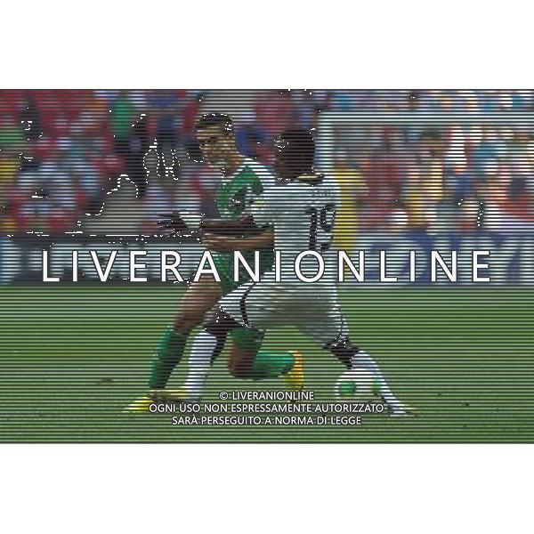 FIFA U20 World Cup match between Ghana and Iraq at Turk Telekom Arena Stadium in Istanbul, Turkey 13.07.2013 Match Scored: Ghana 3 - Iraq 0 Pictured: Ali Adnan (L) of Iraq and Moses Odjer (R) of Ghana. MISTRZOSTWA SWIATA U20 U 20 PILKA NOZNA TURCJA GHANA vs IRAK FOT. SESKIM/NEWSPIX.PL TURKEY, GERMANY, AUSTRIA AND UK OUT !!! --- Newspix.pl ag aldo liverani sas only italy *** Local Caption *** www.newspix.pl mail us: info@newspix.pl call us: 0048 022 23 22 222 --- Polish Picture Agency by Ringier Axel Springer Poland