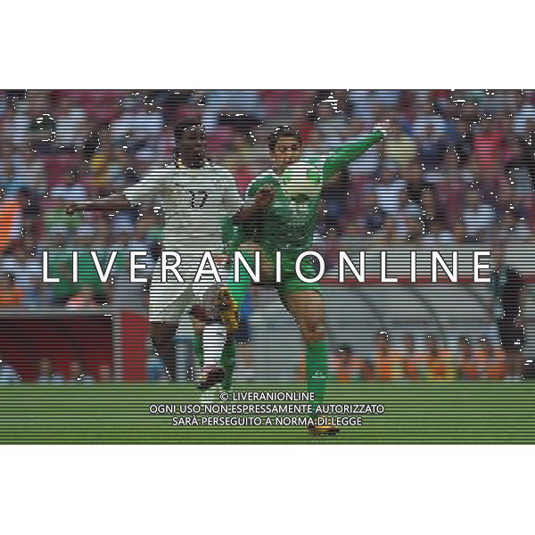 FIFA U20 World Cup match between Ghana and Iraq at Turk Telekom Arena Stadium in Istanbul, Turkey 13.07.2013 Match Scored: Ghana 3 - Iraq 0 Pictured: Ebenezer Assifuah (L) of Ghana and Mustafa Hadhim of Iraq. MISTRZOSTWA SWIATA U20 U 20 PILKA NOZNA TURCJA GHANA vs IRAK FOT. SESKIM/NEWSPIX.PL TURKEY, GERMANY, AUSTRIA AND UK OUT !!! --- Newspix.pl ag aldo liverani sas only italy *** Local Caption *** www.newspix.pl mail us: info@newspix.pl call us: 0048 022 23 22 222 --- Polish Picture Agency by Ringier Axel Springer Poland