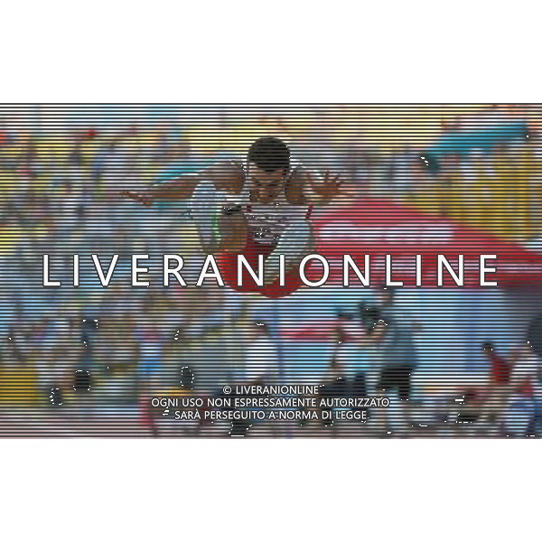 (130713) -- KAZAN, July 13, 2013 () -- Luis Alberto Rivera of Mexico competes during the men\'s long jump final at the 27th Summer Universiade in Kazan, Russia, July 12, 2013. Rivera won the gold with 8.46 metres. (/Li Ying) (jyc) ©PHOTOSHOT/AGENZIA ALDO LIVERANI SAS - ITALY ONLY - EDITORIAL USE ONLY