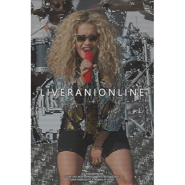 Rita Ora performs at The Yahoo! Wireless Festival at Queen Elizabeth Olympic Park, London, England, UK on 13th July 2013. ©photoshot/AGENZIA ALDO LIVERANI SAS - ITALY ONLY - EDITORIAL USE ONLY