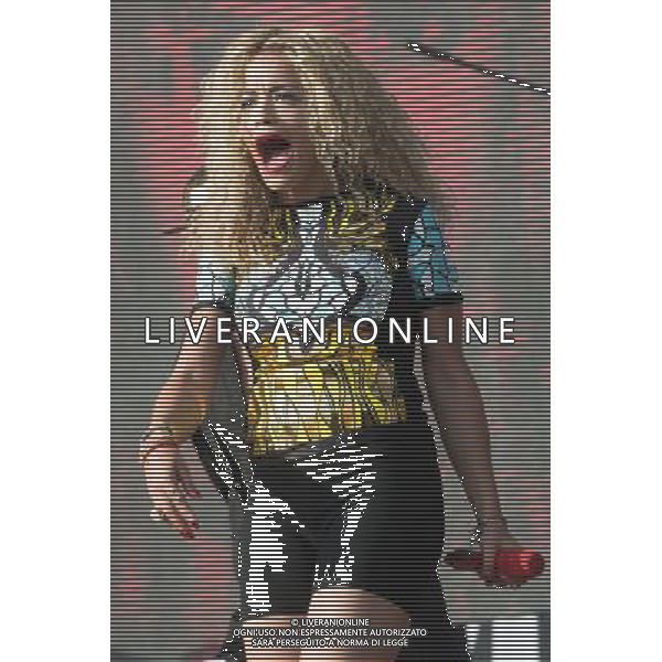 Rita Ora performs at The Yahoo! Wireless Festival at Queen Elizabeth Olympic Park, London, England, UK on 13th July 2013. ©photoshot/AGENZIA ALDO LIVERANI SAS - ITALY ONLY - EDITORIAL USE ONLY