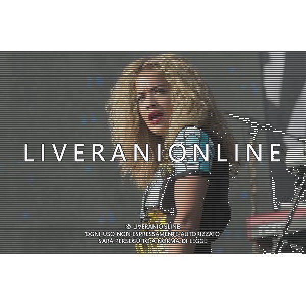 Rita Ora performs at The Yahoo! Wireless Festival at Queen Elizabeth Olympic Park, London, England, UK on 13th July 2013. ©photoshot/AGENZIA ALDO LIVERANI SAS - ITALY ONLY - EDITORIAL USE ONLY