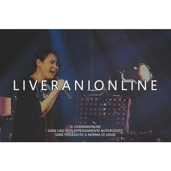 (130714) -- TAIPEI, July 14, 2013 () -- Singer Rene Liu performs during her concert in Taipei, southeast China\'s Taiwan, July 14, 2013. () (zc) ©photoshot/AGENZIA ALDO LIVERANI SAS - ITALY ONLY - La Cantante Rene Liu in concerto a Taipei, della Cina sud-orientale di Taiwan, 14 luglio 2013.
