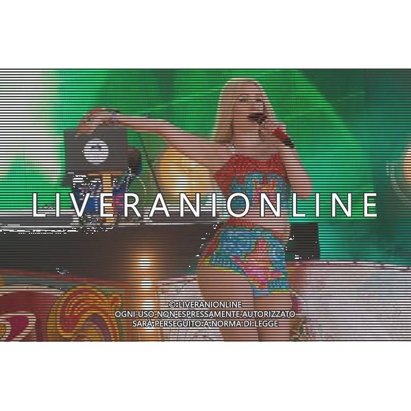 Australian rapper Iggy Azalea (born Amethyst Amelia Kelly)performs at The Yahoo! Wireless Festival at Queen Elizabeth Olympic Park, London, England, UK on 13th July 2013. Pictured: Ryan Lewis. AG ALDO LIVERANI SAS ONLY ITALY