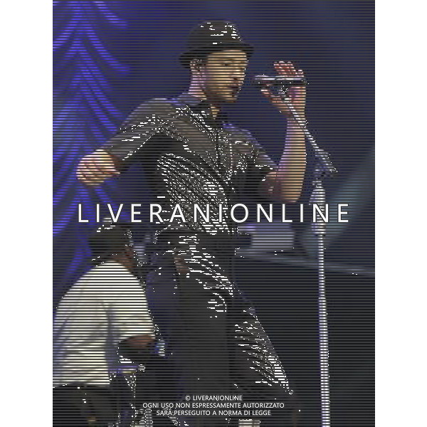  Justin Timberlake performing live at the Yahoo Wireless Festival. Held in the Queen Elizabeth Olympic Park, Stratford, on Friday July 12, 2013. AG ALDO LIVERANI SAS ONLY ITALY