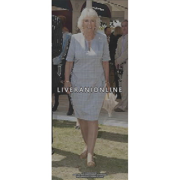 A VERY STYLISH DUCHESS OF CORNWALL AT THE CORONATION FESTIVAL IN THE GROUNDS OF BUCKINGHAM PALACE…ROYAL ROTA. PICTURE MURRAY SANDERS DAILY MAIL… ©photoshot/AGENZIA ALDO LIVERANI SAS - ITALY ONLY - REALI INGLESI: Camilla duchessa di Cornovaglia durante la Festa dell\'Incoronazione nel giardino di Buckingham Palace, nel centro di Londra Inghilterra 11 luglio 2013